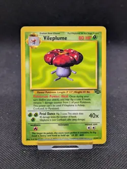 Vileplume 31/64 Non Holo Jungle Set Rare Pokemon Card WOTC LP EXCELLENT - Image 1