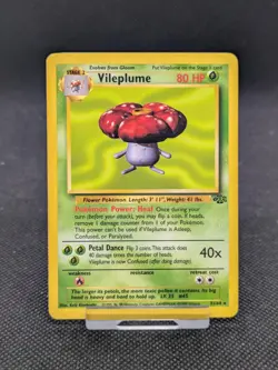 Vileplume 31/64 Non Holo Jungle Set Rare Pokemon Card WOTC LP EXCELLENT - Image 3