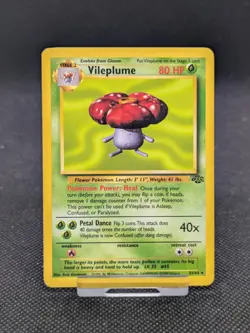 Vileplume 31/64 Non Holo Jungle Set Rare Pokemon Card WOTC LP EXCELLENT - Image 7