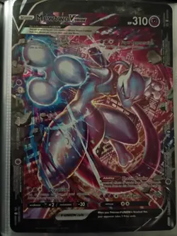 Mewtwo V Union Card SWSH161 Jumbo Black Star Promo Pokémon - Image 1