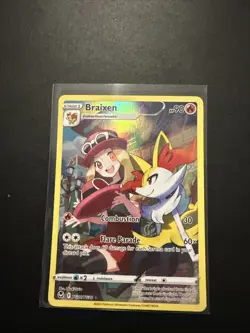 Braixen TG01/TG30 Silver Tempest Trainer Gallery Holo Ultra Rare Pokemon Card NM - Image 3