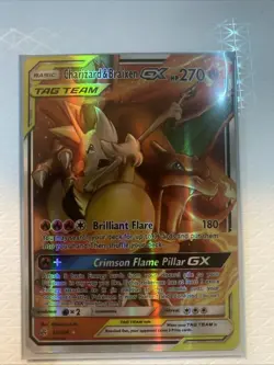 Charizard & Braixen GX Tag Team Pokémon Card 230/236 Holo Rare - Image 1