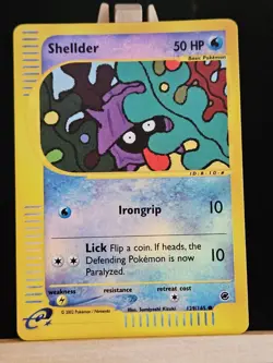 Shellder  129/165 Reverse Holo Expedition Base Set Pokemon Card - Image 2