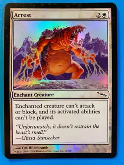 MTG 1x FOIL Arrest Mirrodin Modern Pauper Magic the Gathering Card x1 MP - Image 2