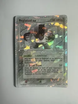 Registeel EX Hidden Legends 99/101 EX Pokemon Card  2004 Cracked Ice - Image 2