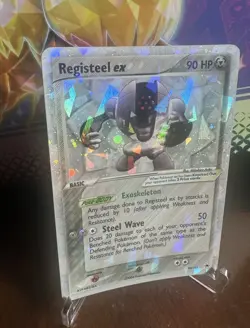 Registeel EX Hidden Legends 99/101 EX Pokemon Card  2004 Cracked Ice - Image 5