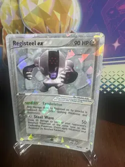 Registeel EX Hidden Legends 99/101 EX Pokemon Card  2004 Cracked Ice - Image 6