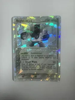 Registeel EX Hidden Legends 99/101 EX Pokemon Card  2004 Cracked Ice - Image 7