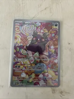 Pokemon TCG Morpeko Paradox Rift Holo Illustration Card 206/182 NM/M Condition - Image 1