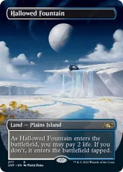 MTG English Hallowed Fountain (Borderless) NM Foil Unfinity - Image 1