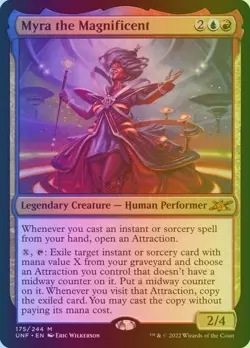 MTG #175 *MYTHIC* FOIL - Myra the Magnificent - Unfinity Near Mint Card - Image 1
