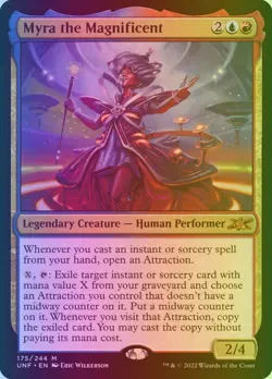 MTG #175 *MYTHIC* FOIL - Myra the Magnificent - Unfinity Near Mint Card - Image 2