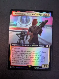 DESDEMONA, FREEDOM'S EDGE FOIL #412 MTG Fallout Collectors - Image 3