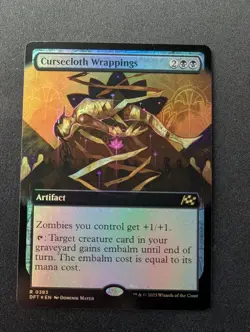 CURSECLOTH WRAPPINGS FOIL #383 MTG Aetherdrift Collectors - Image 1