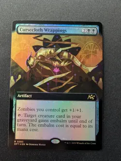 CURSECLOTH WRAPPINGS FOIL #383 MTG Aetherdrift Collectors - Image 3