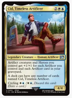 Cid, Timeless Artificer (0412) Final Fantasy Regular, NM, Fast Shipping! - Image 2