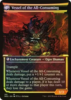 MTG HIDETSUGU CONSUMES ALL FOIL SHOWCASE Kamigawa: Neon Dynasty NM - Image 2