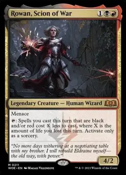 MTG - ROWAN, SCION OF WAR - Wilds of Eldraine (M) - Image 1