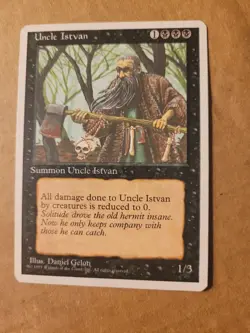 MTG Uncle Istvan 4th Fourth Edition Magic the Gathering Played BULK DISCOUNT - Image 1