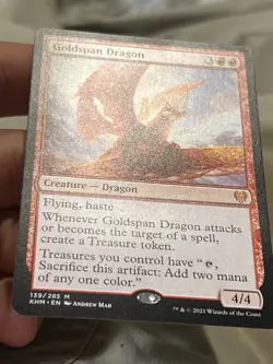 Goldspan Dragon LP Kaldheim 2021 Expansion/Mythic #139 - Image 12
