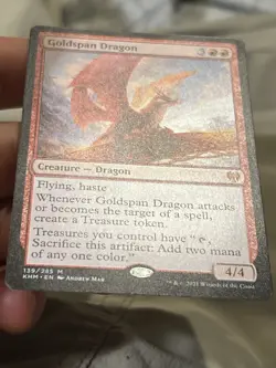 Goldspan Dragon LP Kaldheim 2021 Expansion/Mythic #139 - Image 3
