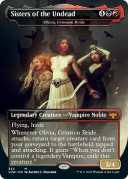 MTG Sisters of the Undead - Olivia, Crimson Bride, NM-Mint, English Innistrad: C - Image 1