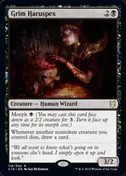 1 x Grim Haruspex - Commander 2019 - Light Play - MTG - Image 2