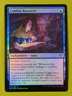 FOIL Combat Research x1 Dominaria United 1x MTG Magic the Gathering - Image 1