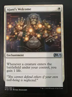MTG AJANI'S WELCOME 2019 Core Set (M19) #6 Uncommon NM/Unplayed - Image 1