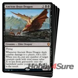 Ancient Brass Dragon X4 M/NM MTG Commander Legends: Battle For Baldur's Gate - Image 2