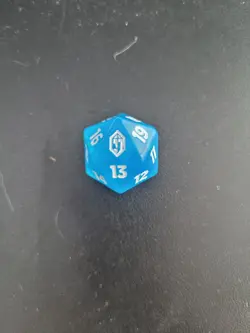 Final Fantasy Mtg - D20 -Pre-Release Blue Crystal - Image 1