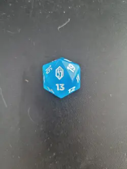 Final Fantasy Mtg - D20 -Pre-Release Blue Crystal - Image 2