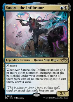 x1 Satoru, the Infiltrator R MTG Outlaws of Thunder Junction M/NM, English - Image 2