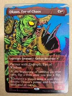 MTG 1x FOIL Okaun, Eye of Chaos # 380 Secret Lair Drop Magic the Gathering x1 NM - Image 1
