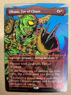 MTG 1x FOIL Okaun, Eye of Chaos # 380 Secret Lair Drop Magic the Gathering x1 NM - Image 2