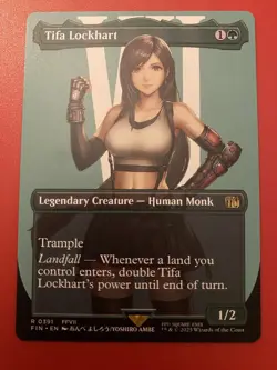 Magic The Gathering final fantasy Tifa lockhart Full Art Rare Non Foil 391 - Image 1