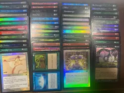 HUGE Lot of 50 Random Vintage Old Frame / Border FOILS - LP/PL - MTG Magic - Image 1