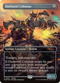 Near Mint x 1 Darksteel Colossus - Foil - Borderless Magic Promos - FOIL - Image 1