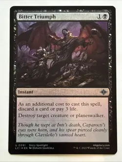MTG The Lost Caverns of Ixalan Bitter Triumph Foil 0091 NM - Image 1