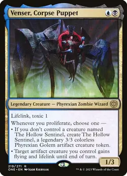 1x Venser, Corpse Puppet - Foil NM Eng MTG - Phyrexia: All Will Be One - Image 2