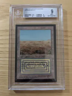 1993 Magic The Gathering Collector's Edition Scrubland - BGS 9 - Dual Land - Image 1