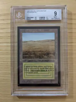 1993 Magic The Gathering Collector's Edition Savannnah - BGS 9 - Dual Land - Image 1