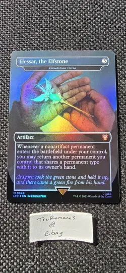 1x Elessar, the Elfstone (Cloudstone Curio) (349) ~~ Borderless - Foil NM-Mint, - Image 1