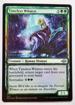 MTG 2021 Modern Horizons 2 TIMELESS WITNESS 358 U (Showcase) Foil M/NM - Image 1