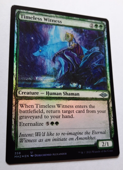 MTG 2021 Modern Horizons 2 TIMELESS WITNESS 358 U (Showcase) Foil M/NM - Image 7