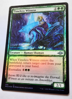 MTG 2021 Modern Horizons 2 TIMELESS WITNESS 358 U (Showcase) Foil M/NM - Image 8