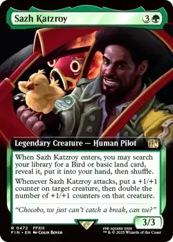 MTG Sazh Katzroy 472 Rare Foil Extended Art Final Fantasy - Image 1
