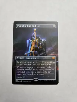 Sword of Fire and Ice (Borderless) - Double Masters (2XM)Foil NM - Image 1