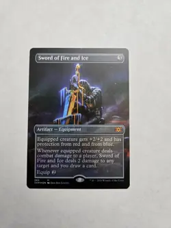 Sword of Fire and Ice (Borderless) - Double Masters (2XM)Foil NM - Image 3