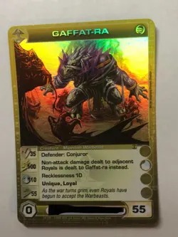 CHAOTIC GAFFAT-RA (GAFFATRA) PROMO MAX ENERGY, WISDOM CARD - Image 2